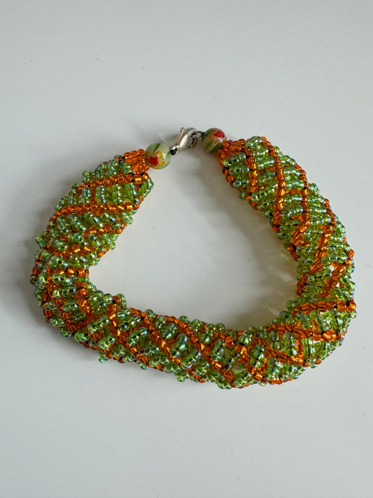 Twisted orange/green