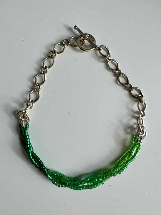 Bracelet - 3 shades of green