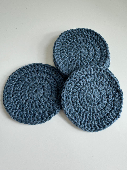 Reusable face pads - Dark Denim